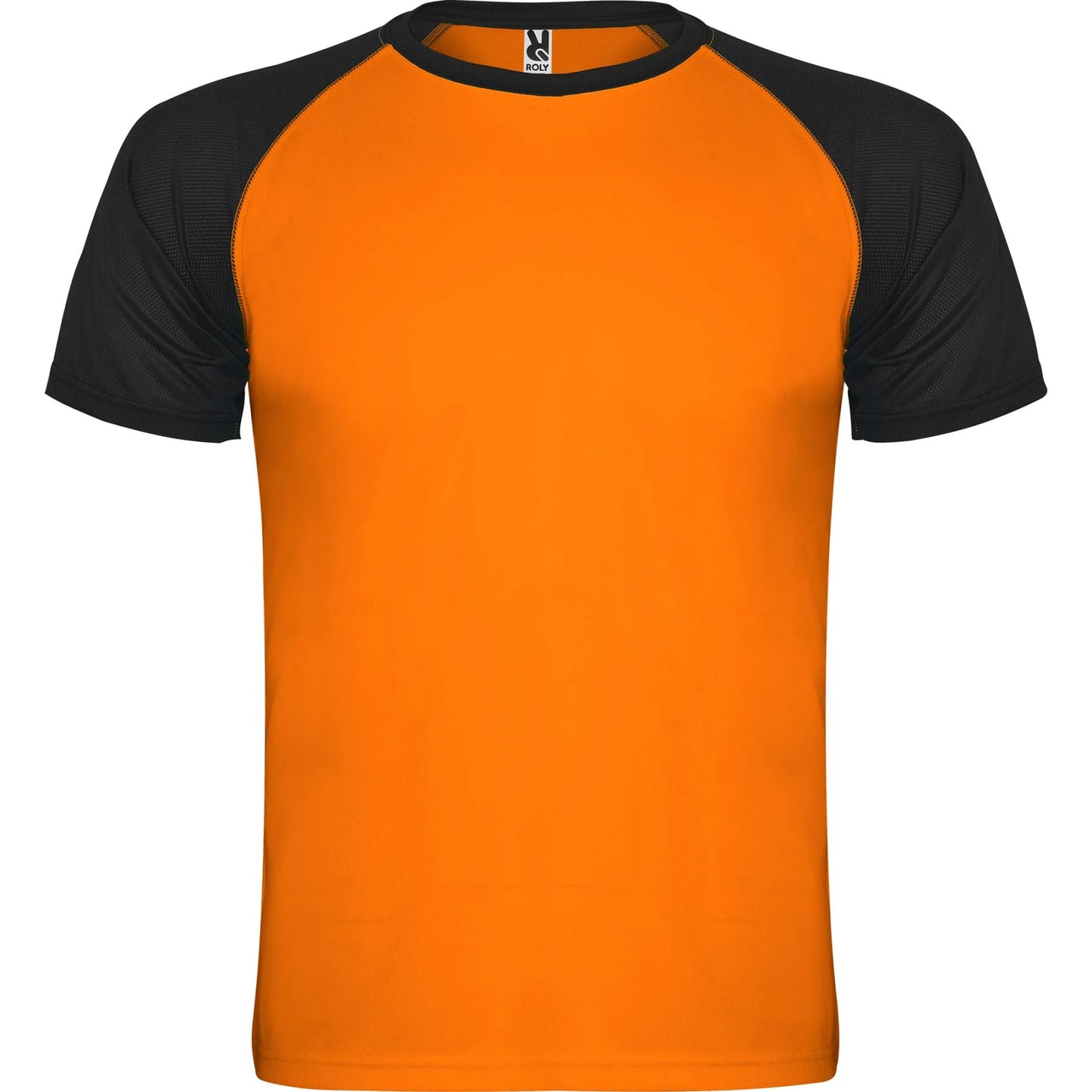 Camisetas INDIANAPOLIS NARANJA FLUOR/NEGRO Roly