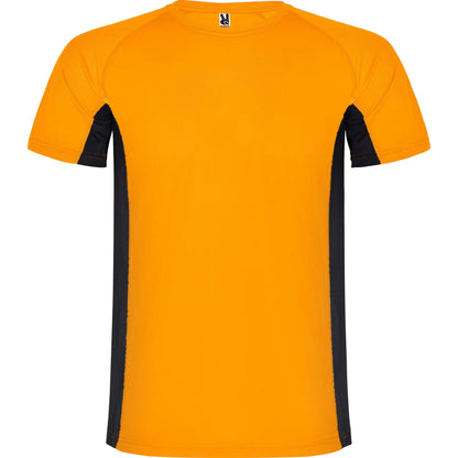 Camisetas SHANGHAI NARANJA FLUOR/NEGRO Roly