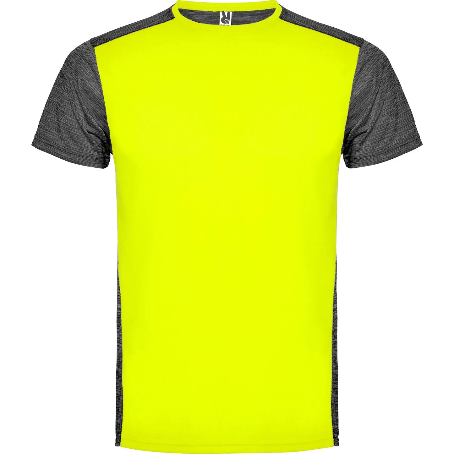 Camisetas ZOLDER AMARILLO FLUOR/NEGRO VIGORE Roly