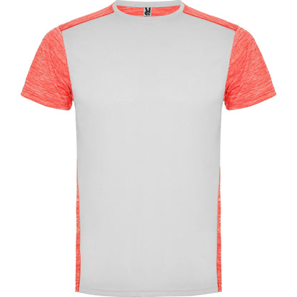 Camisetas ZOLDER BLANCO/CORAL FLUOR VIGORE Roly
