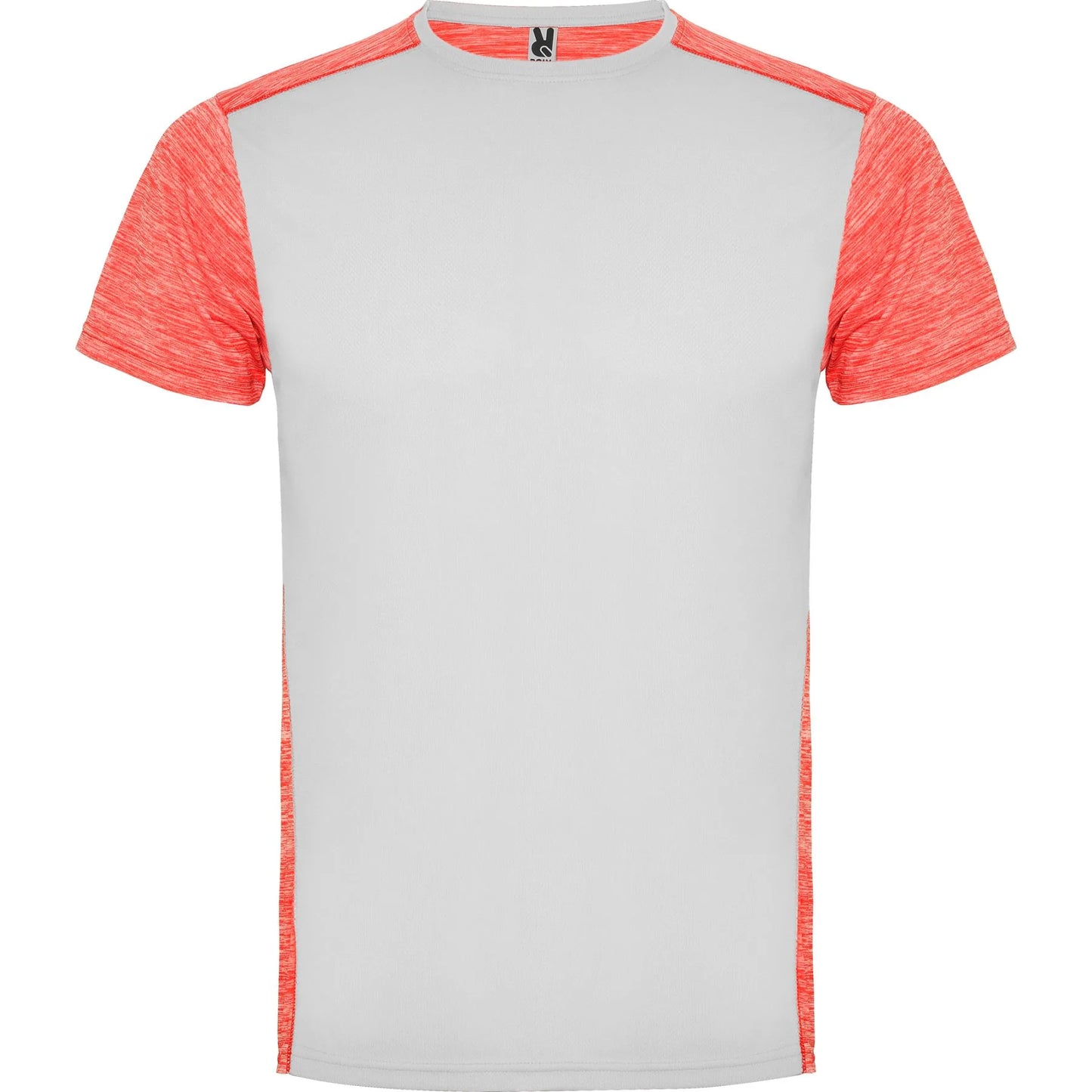 Camisetas ZOLDER BLANCO/CORAL FLUOR VIGORE Roly