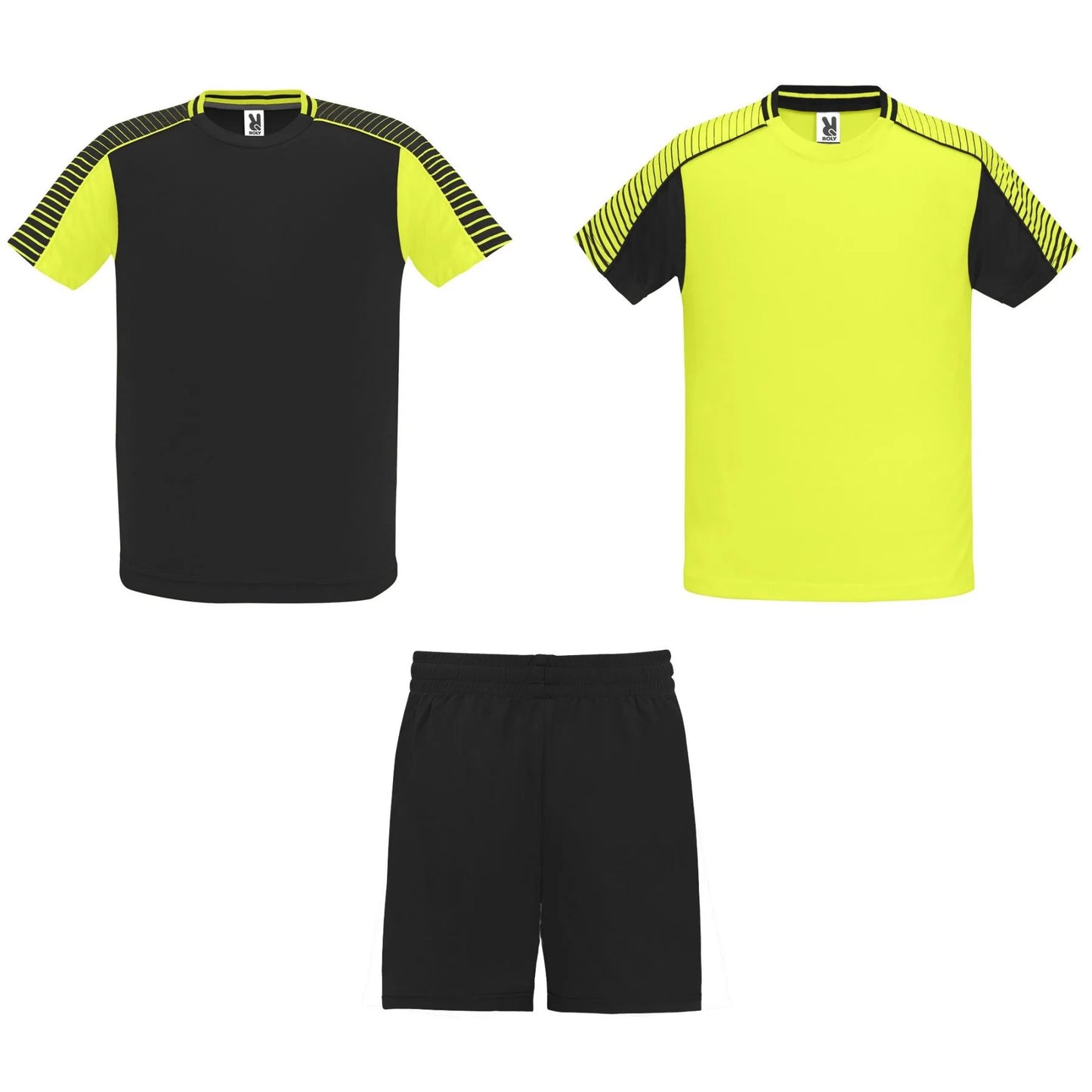 Conjuntos Deportivos JUVE AMARILLO FLUOR/NEGRO Roly